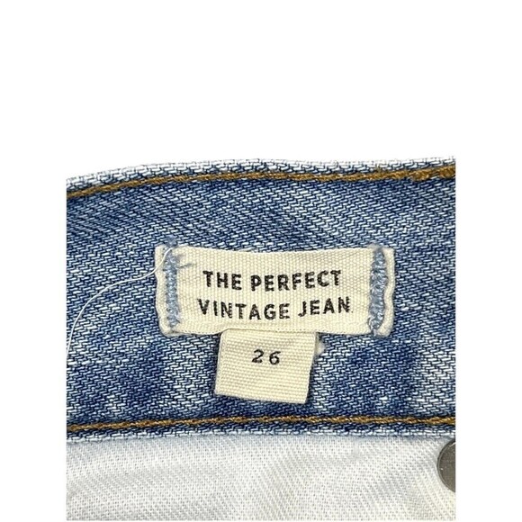 Madewell The Perfect Vintage Straight Jeans Women's Size 26 Light Wash High - Picture 7 of 12